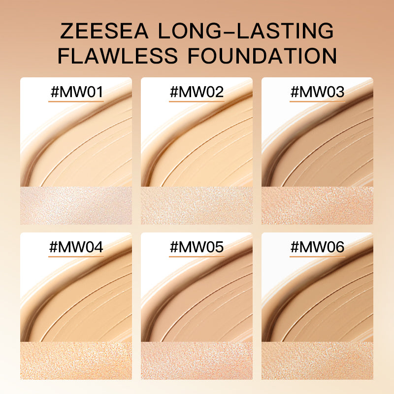 ZEESEA 24時間持続オイルコントロールリキッドファンデーション